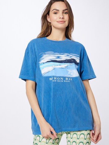 Nasty Gal Shirt in Blauw: voorkant