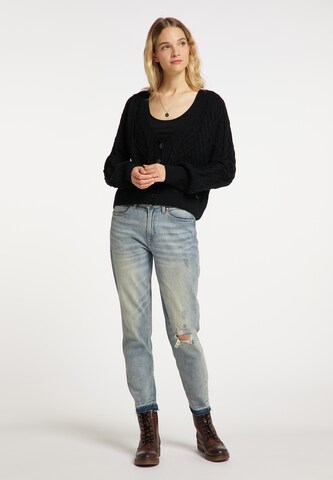DreiMaster Vintage Вязаная кофта в Черный