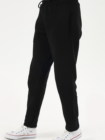 LOUIS LECLER Slimfit Broek 'Elise' in Zwart