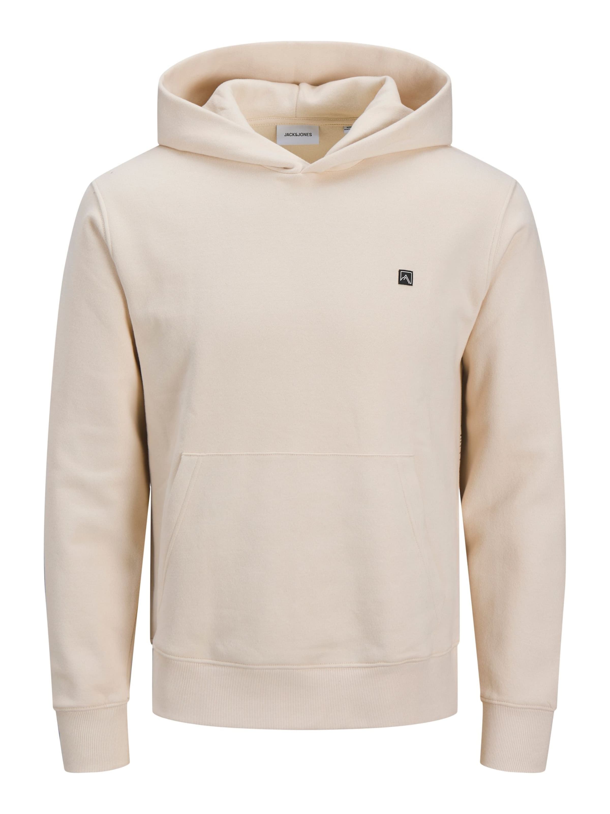 Sweat-shirt 'JJAW25' JACK & JONES en beige : devant