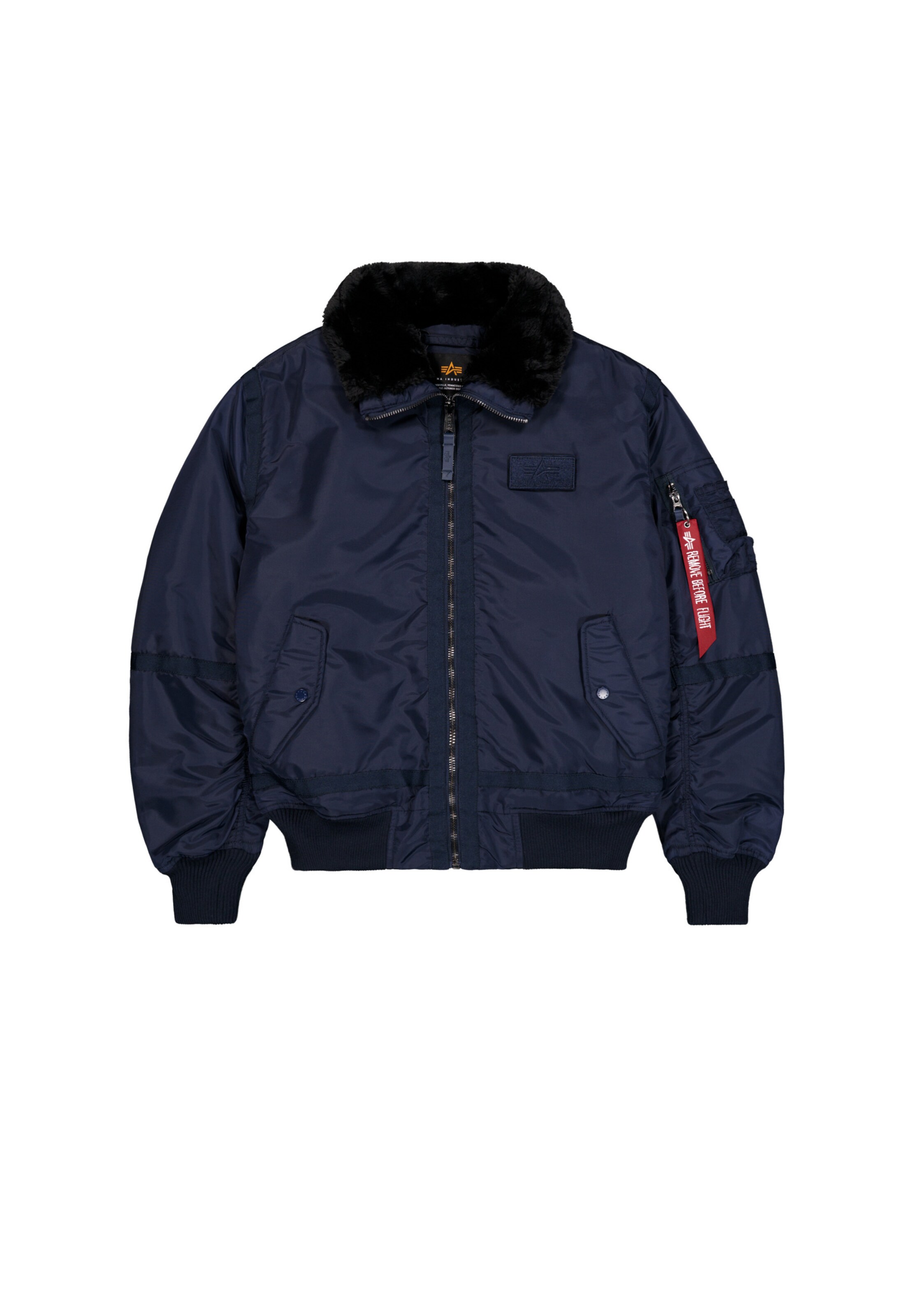 ALPHA INDUSTRIES Kurtka przejściowa 'B15-3' w kolorze niebieski: przód