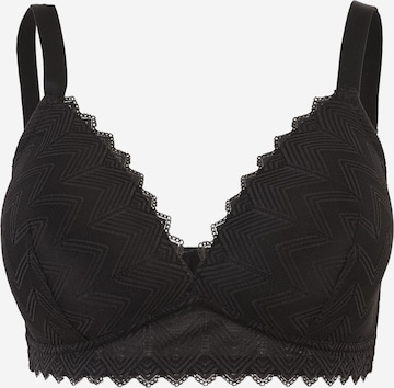 NATURANA - Sujetador en negro: frente