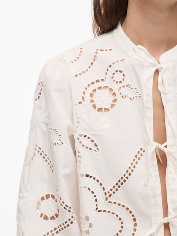 Chemisier ROUGE EDIT en blanc