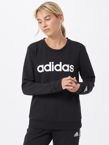 ADIDAS SPORTSWEAR Αθλητική μπλούζα φούτερ σε μαύρο: μπροστά