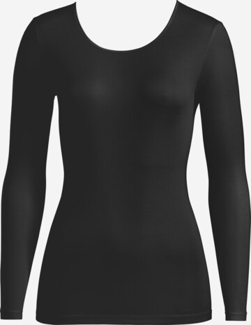 Maillot de corps ' Pure Silk ' Hanro en noir : devant