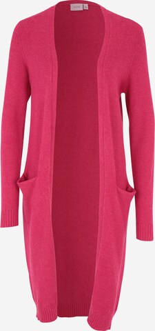 Cappotto in maglia 'RIL' di VILA in rosa: frontale