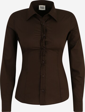 ABOUT YOU REBIRTH STUDIOS Blouse 'Cami' in Brown: front