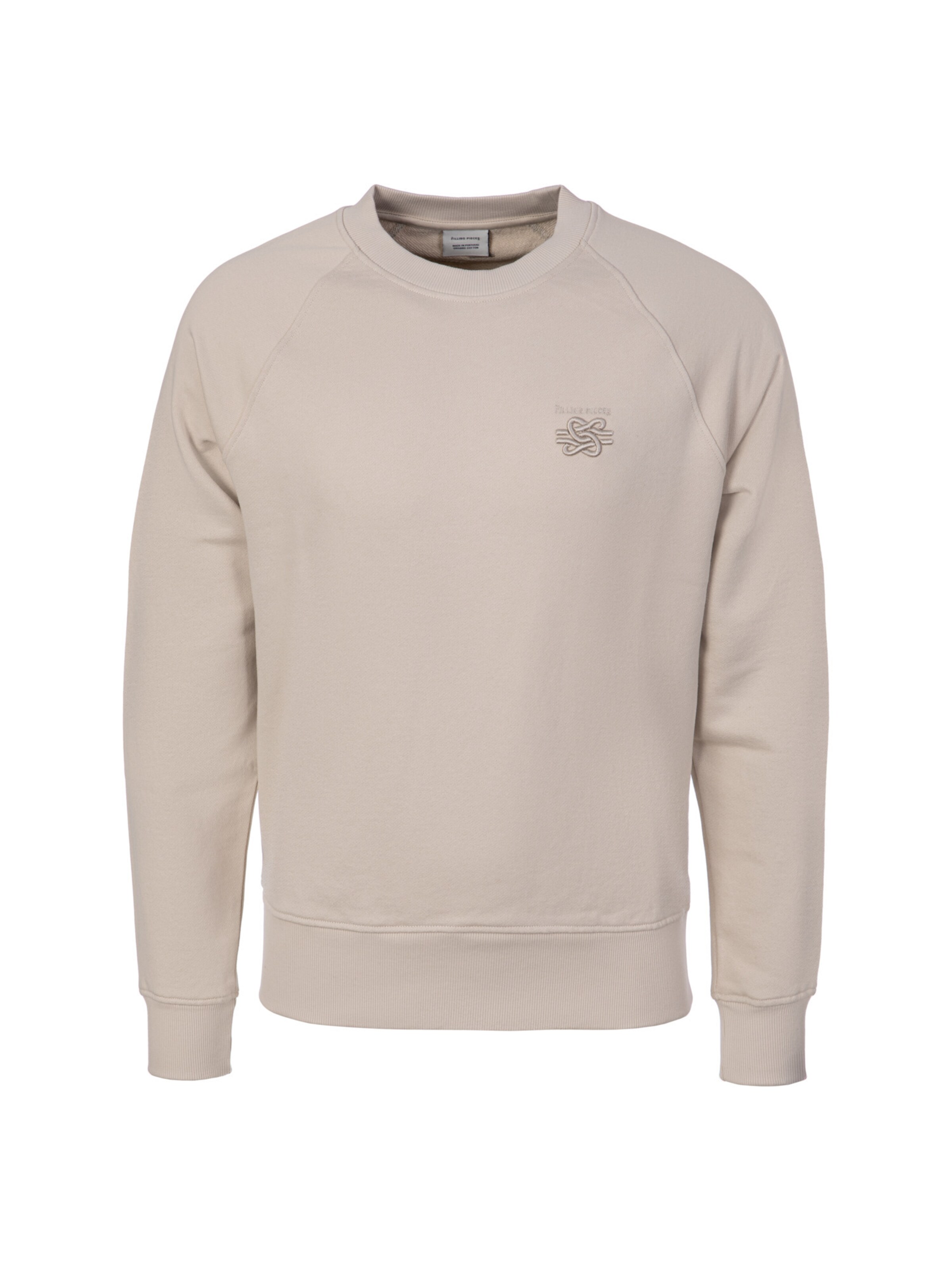 Sweat-shirt Filling Pieces en beige : devant