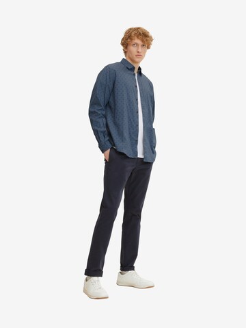 TOM TAILOR Regular fit Overhemd in Blauw