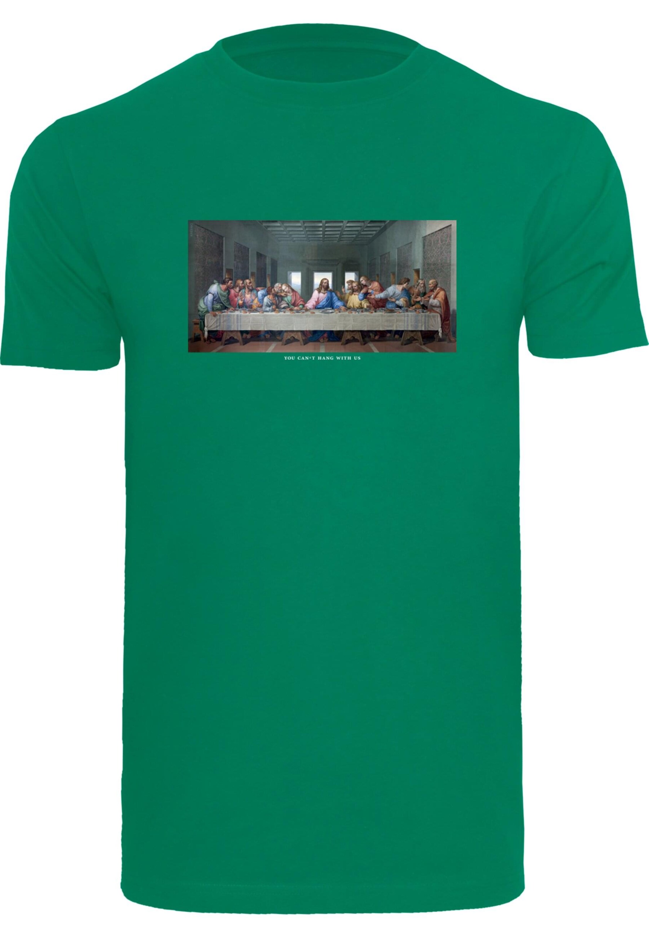 MT Men T-Shirt 'Can't Hang With Us' in Grün: Vorderseite