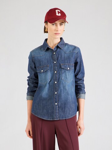 Pepe Jeans Bluse in Blau: Vorderseite