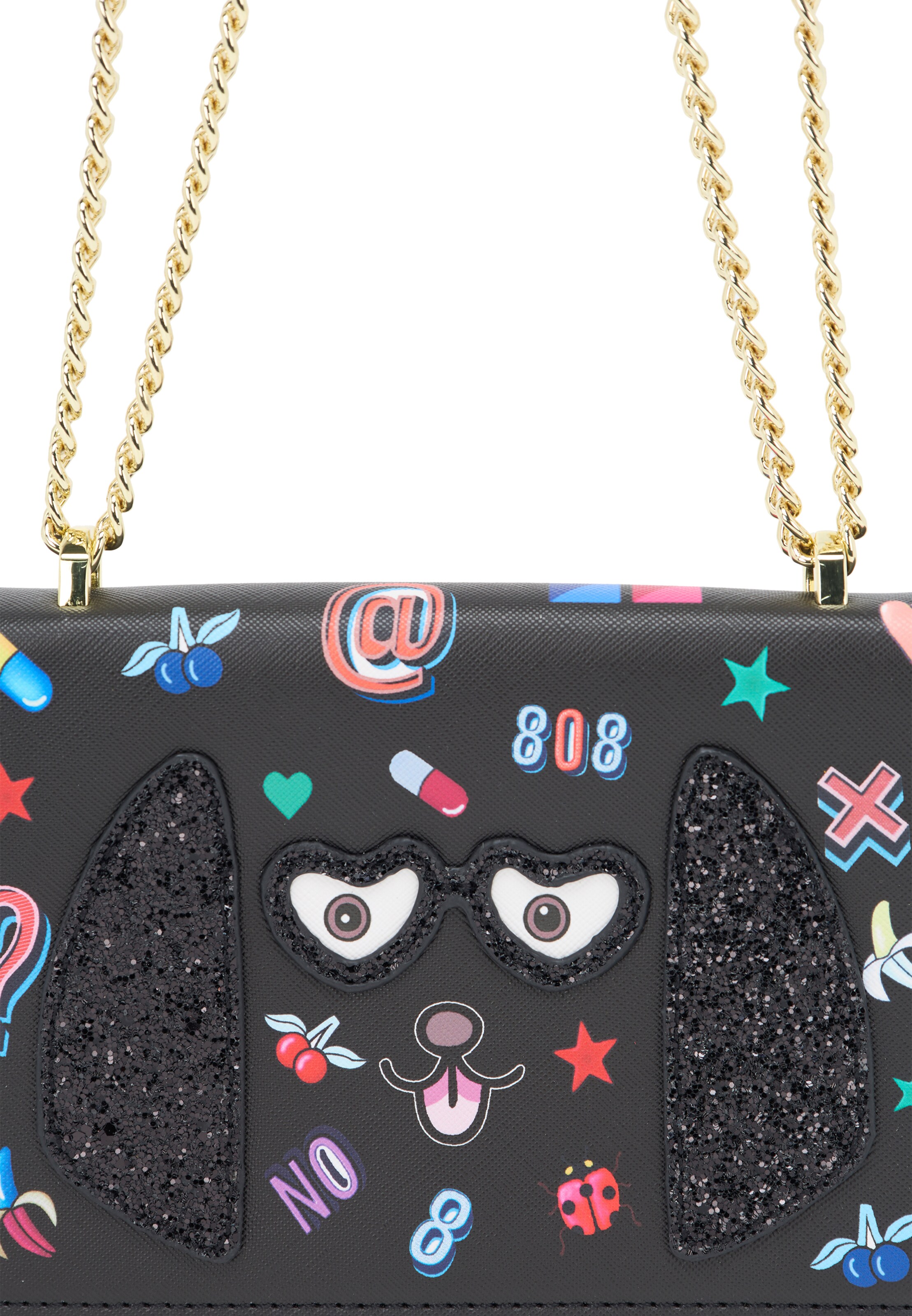 MYMO Válltáskák 'Pop Eyetheme' - fekete