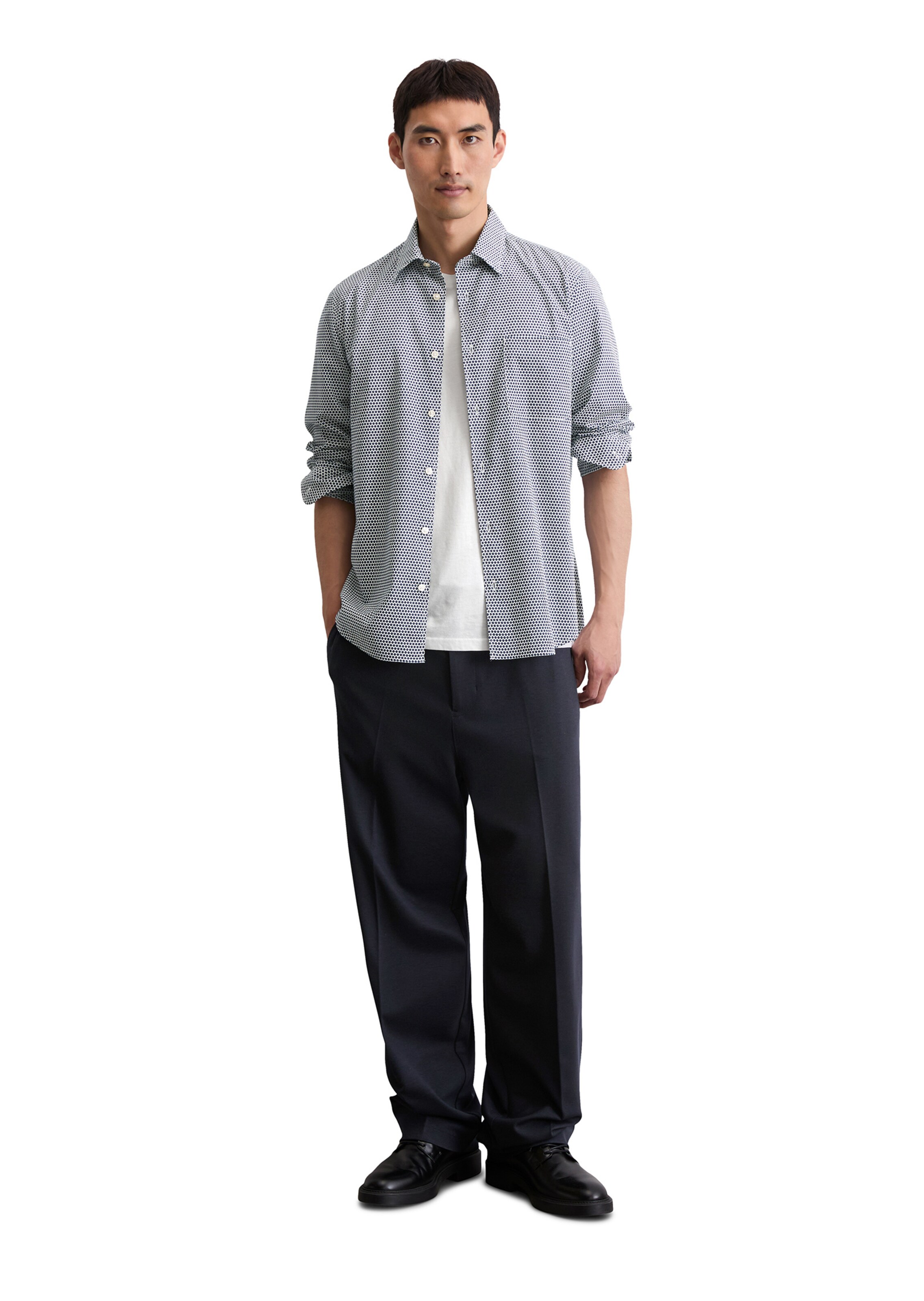 Marc O'Polo Regular fit Button Up Shirt in Blue