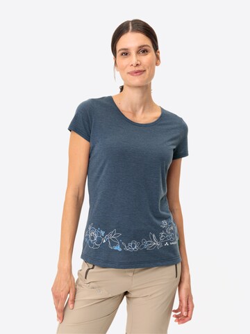 VAUDE Functioneel shirt 'Skomer' in Blauw: voorkant