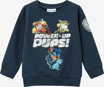 NAME IT Sweatshirt 'Paw Patrol' in Blauw: voorkant