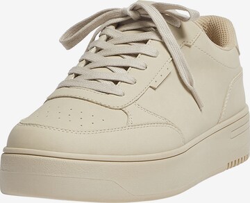 Pull&Bear Platform trainers in White: front