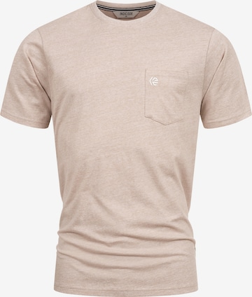 INDICODE JEANS Shirt 'Strib' in Beige: front