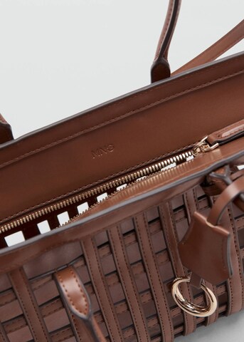 MANGO Handbag 'Cesta' in Brown