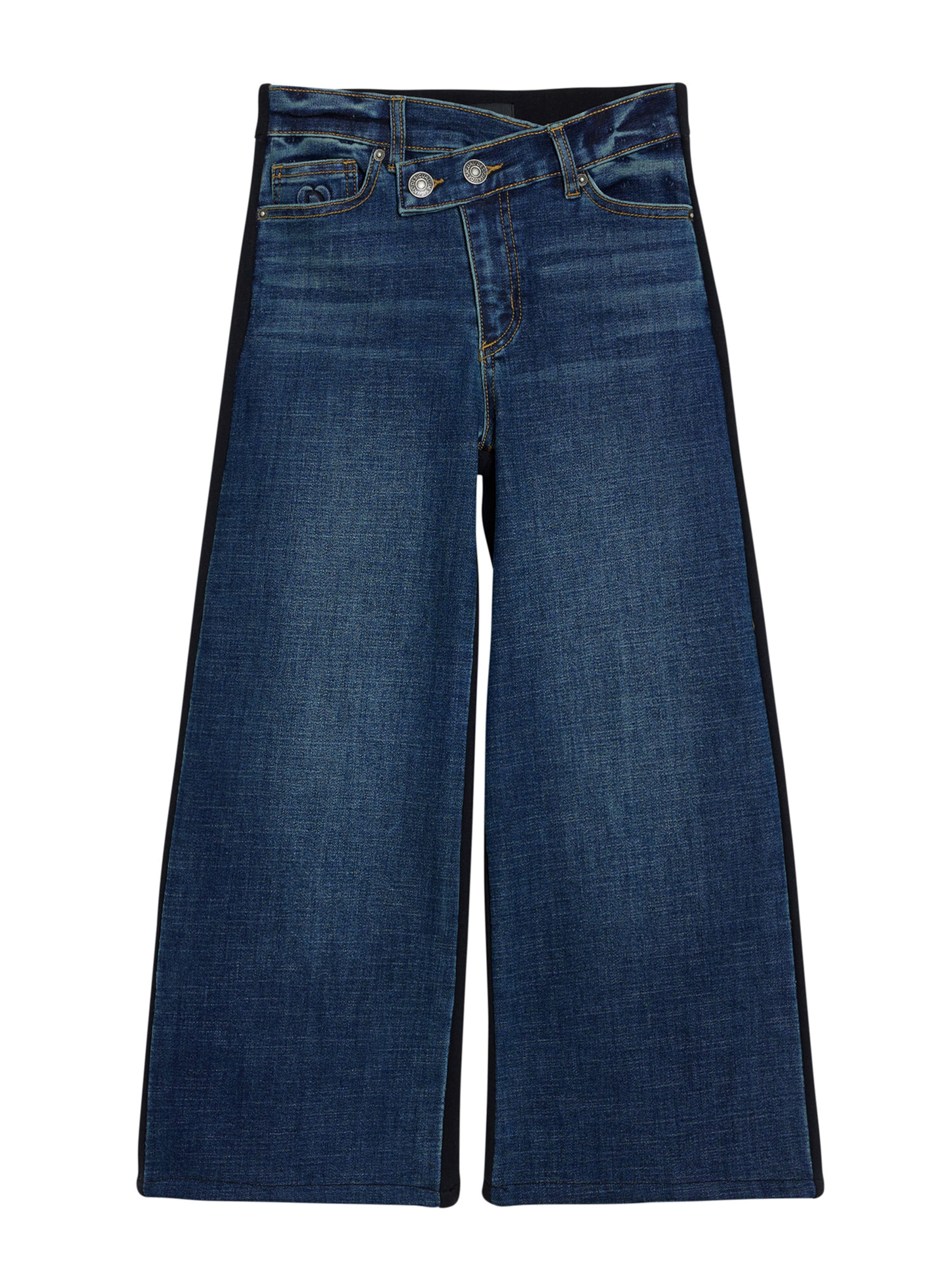 Desigual - Pierna ancha Vaquero en azul: frente