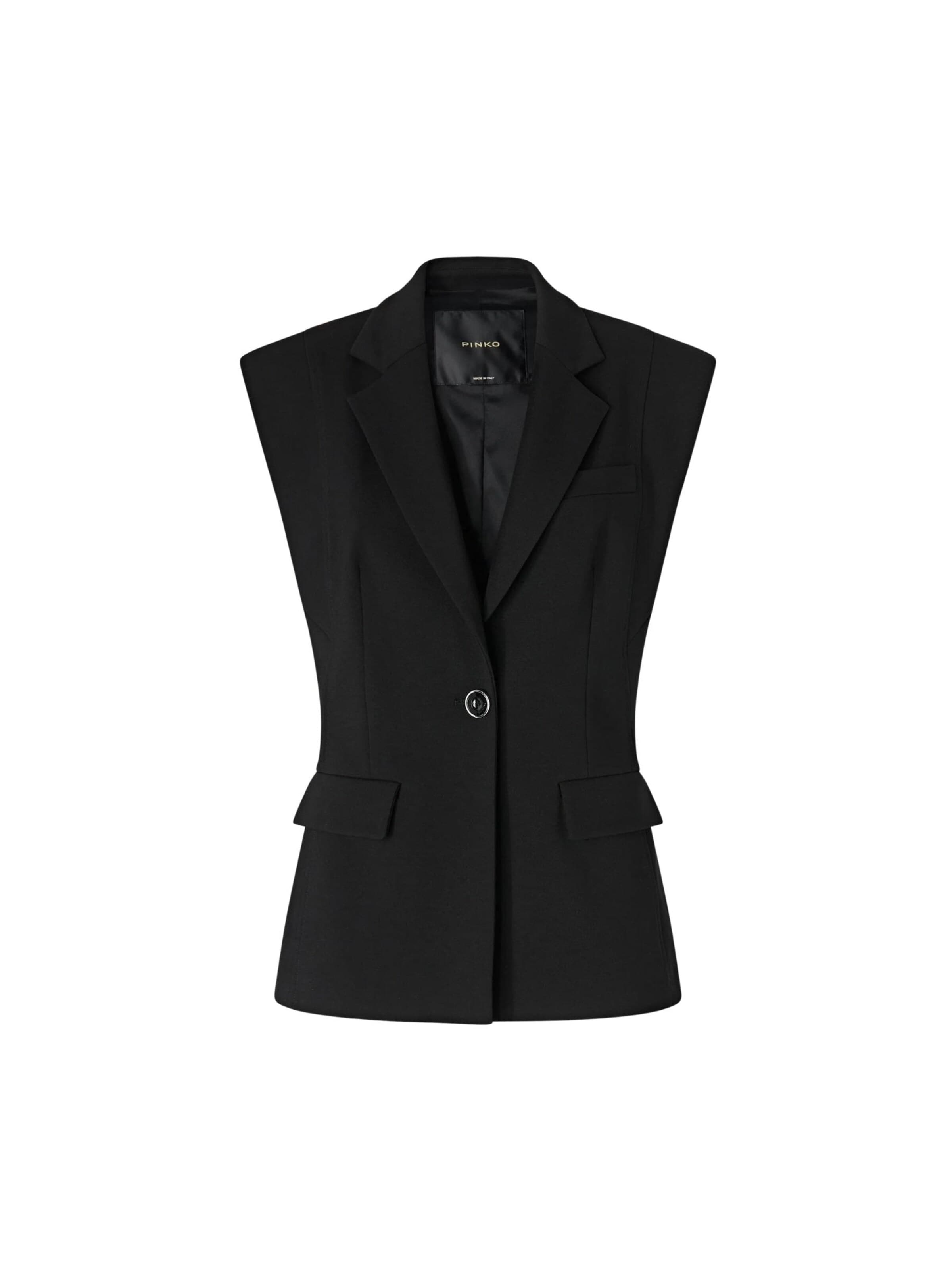 PINKO Blazers 'PINKO GRIEG GIACCA PUNTO STOFFA GIACCA' in Zwart: voorkant