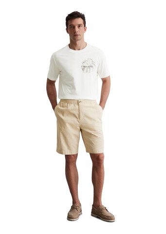 Marc O'Polo Regular Trousers 'Eksjö' in Beige