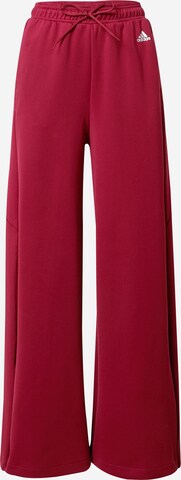 ADIDAS SPORTSWEARWide Leg/ Široke nogavice Sportske hlače 'Zoe Saldana' - crvena boja: prednji dio