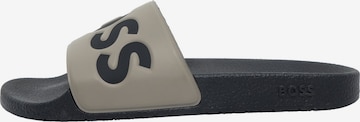 BOSS Pantolette 'Aryeh' in Braun: Vorderseite