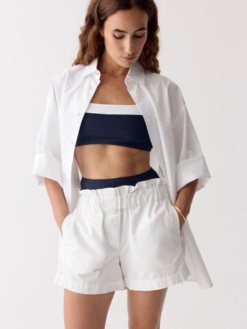 SEABASS Broek 'Women Resort Shorts Soleil' in Wit: voorkant
