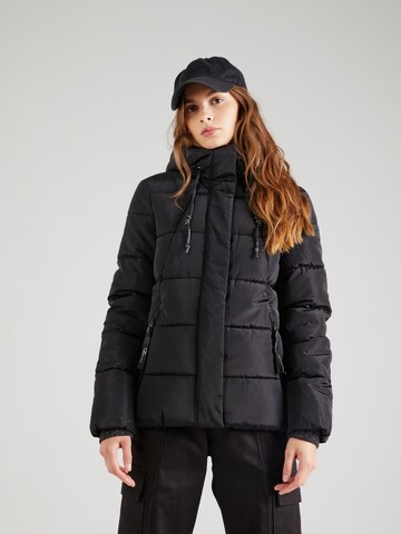 QS Zimní bunda – černá: přední strana