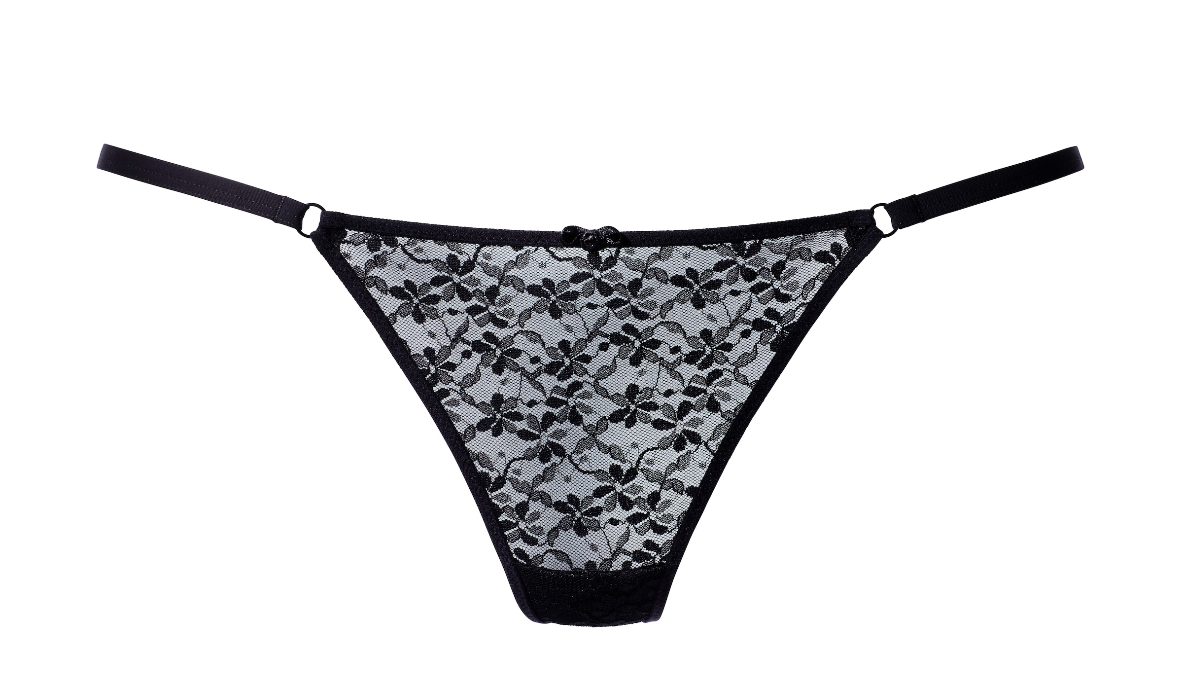 VIVANCE String in Schwarz: Vorderseite