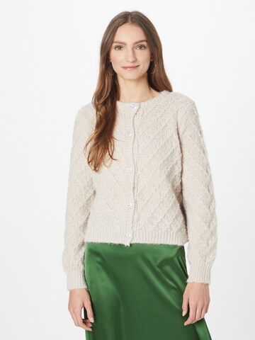 ONLY Knit Cardigan 'YVIE' in Beige: front