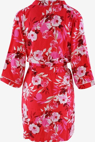 PJ Salvage Dressing Gown ' robe - Watercolor Bloom ' in Red