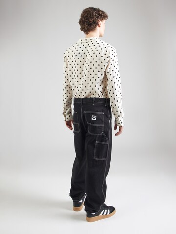 Carhartt WIP Широка кройка Дънки 'Single Knee' в черно