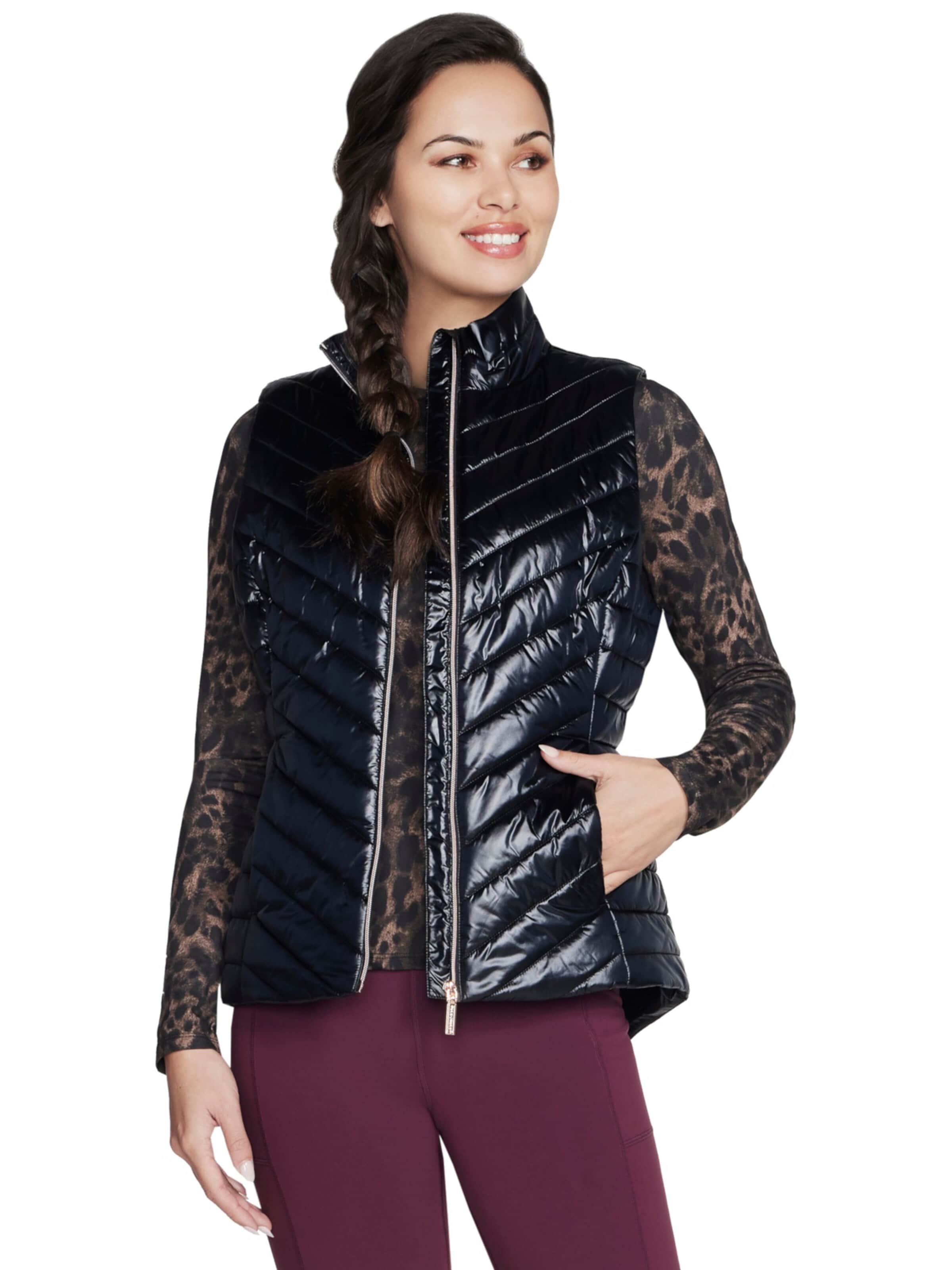 SKECHERS Vest 'Skechers GO Shield Shine Vest' in Black: front