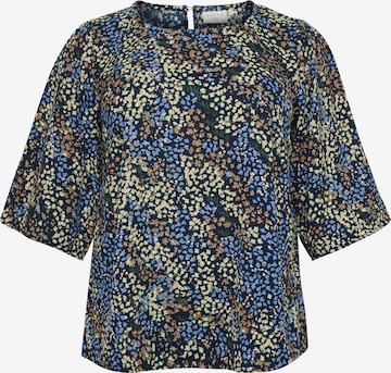 KAFFE CURVE Blouse 'Ulina' in Blue: front