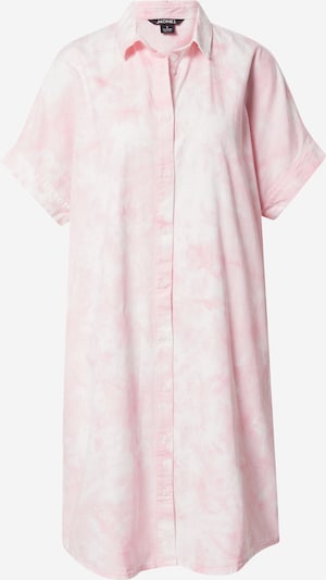 Monki Robe-chemise en rose clair / blanc chiné, Vue avec produit
