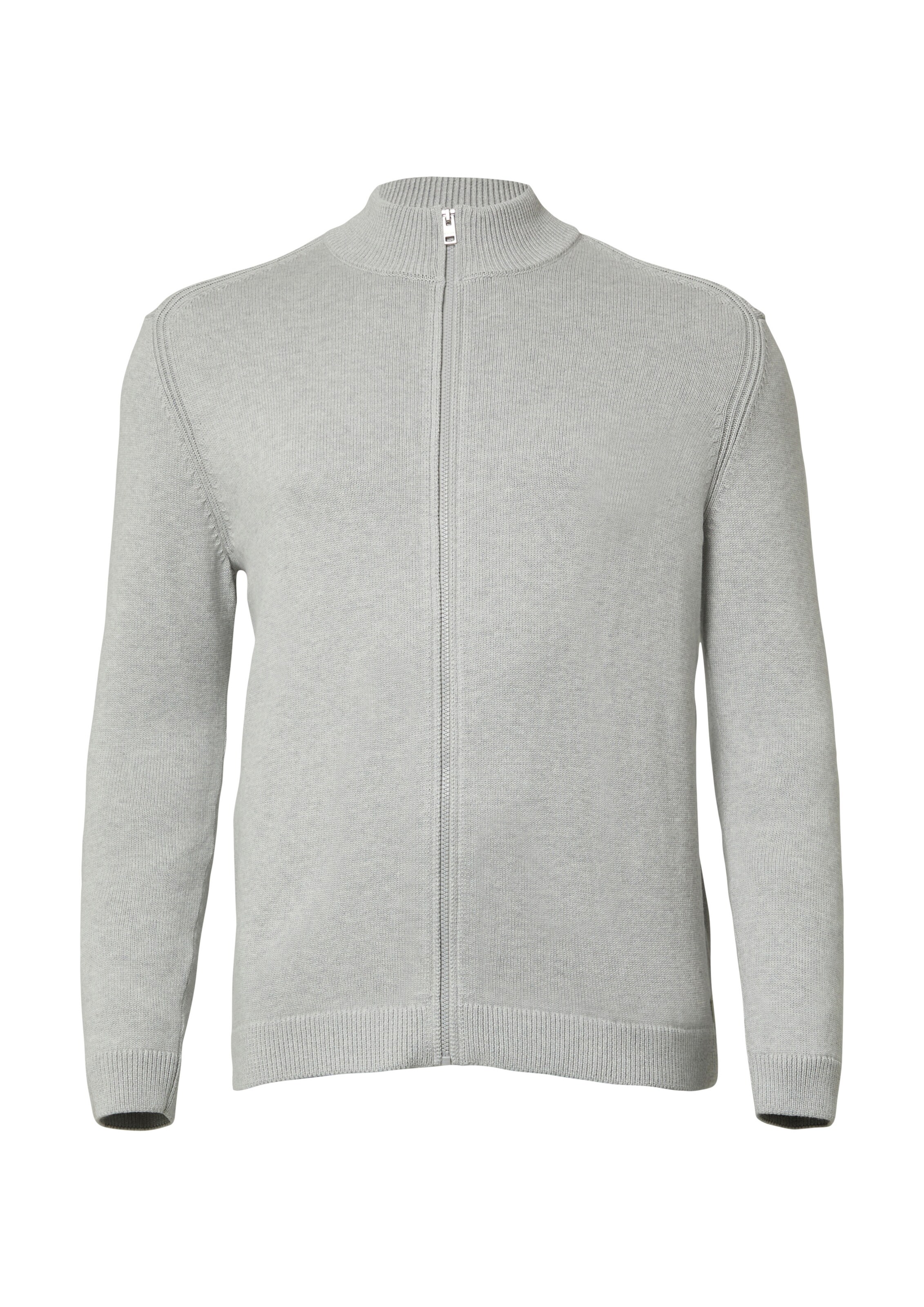 s.Oliver Gebreid vest in Grijs: voorkant