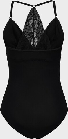 Erlich Textil Bodysuit 'Johanna' in Black: front