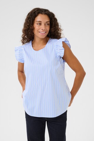 CULTURE Blouse 'Jilla' in Blauw: voorkant