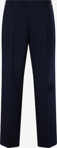 Men Plus Trousers with creases in Blue: front