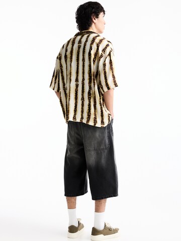 Pull&Bear Comfort fit Overhemd in Beige