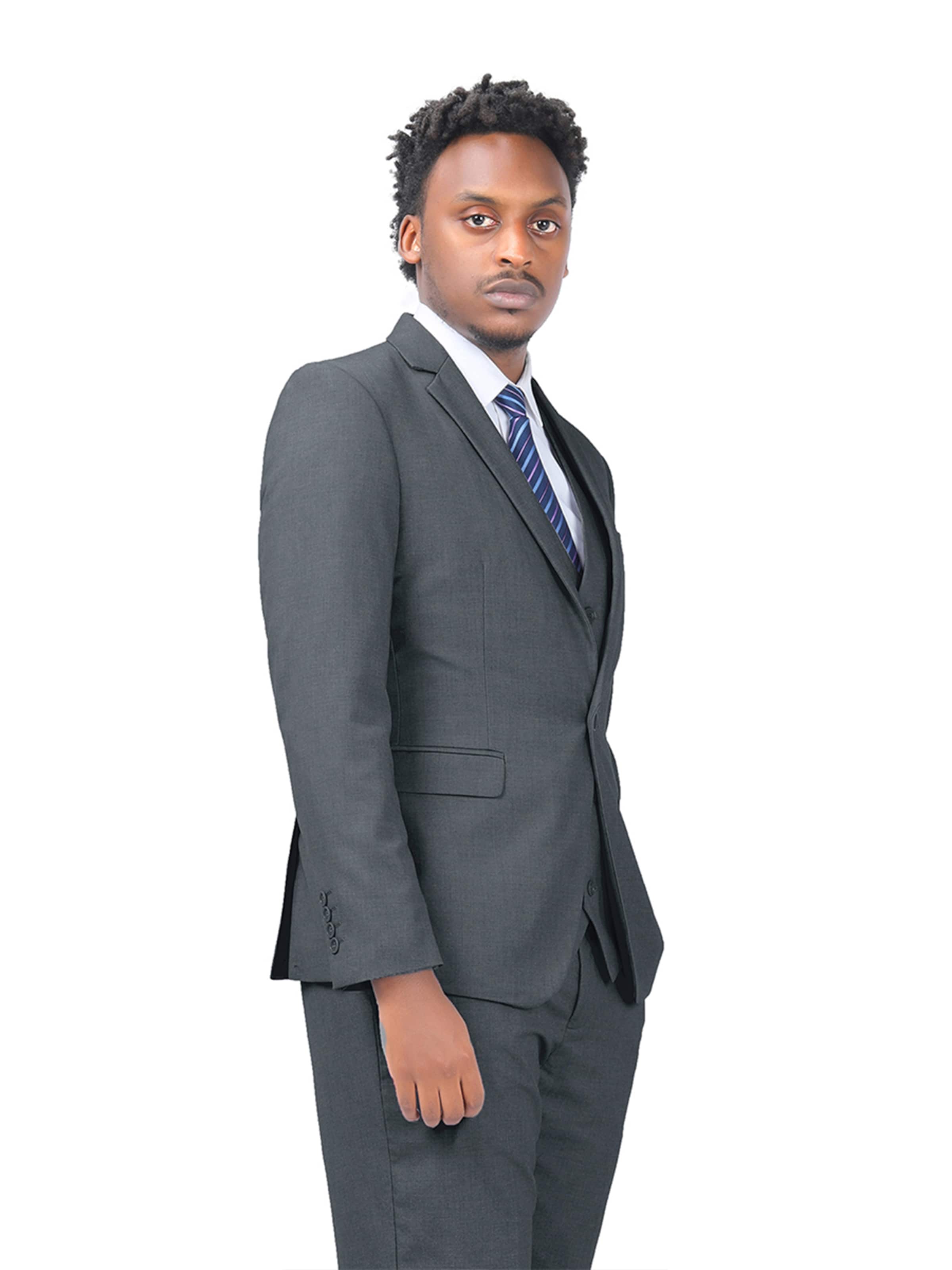 Youthup Slim fit Suit Jacket in Grey