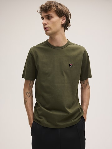 FILA Shirt 'MISURINA regular neck binding t-shirt' in Green: front