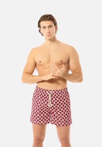 Gassa d'Amante Badeshorts 'Nora' in Rot: Vorderseite