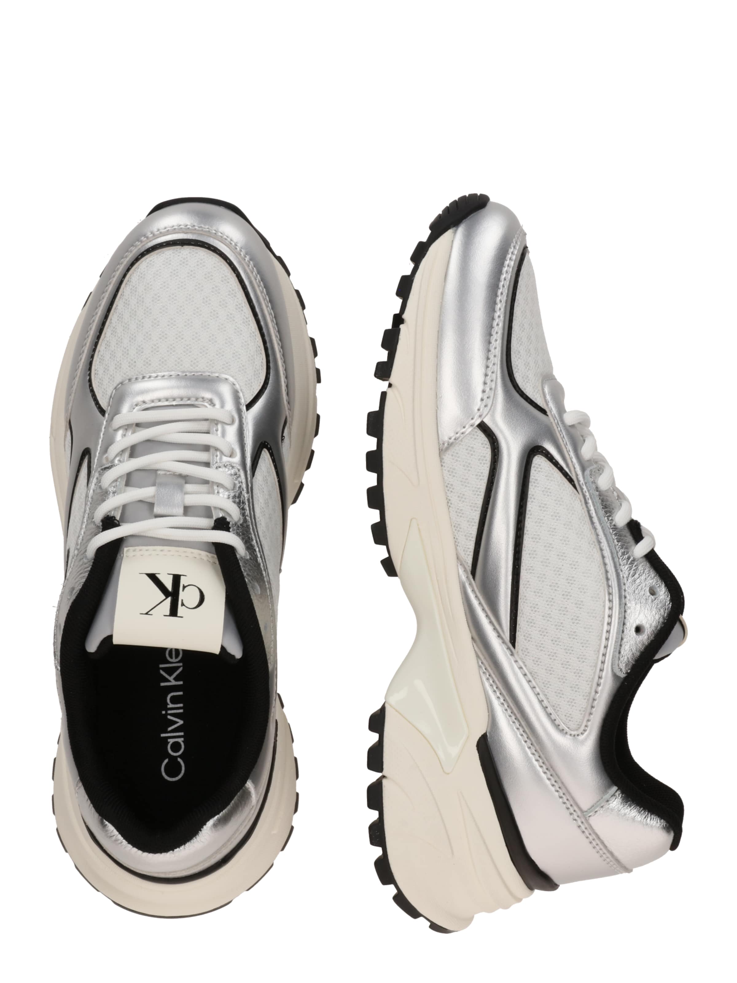 Calvin Klein Низкие кроссовки 'HIKE RUNNER' в Серебристый