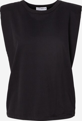 CATWALK JUNKIE - Top 'VERA' en negro: frente