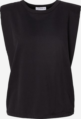 CATWALK JUNKIE Top 'VERA' in Black: front