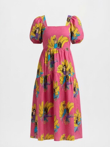 Shop Karey Jurk 'Bananita' in Roze: voorkant