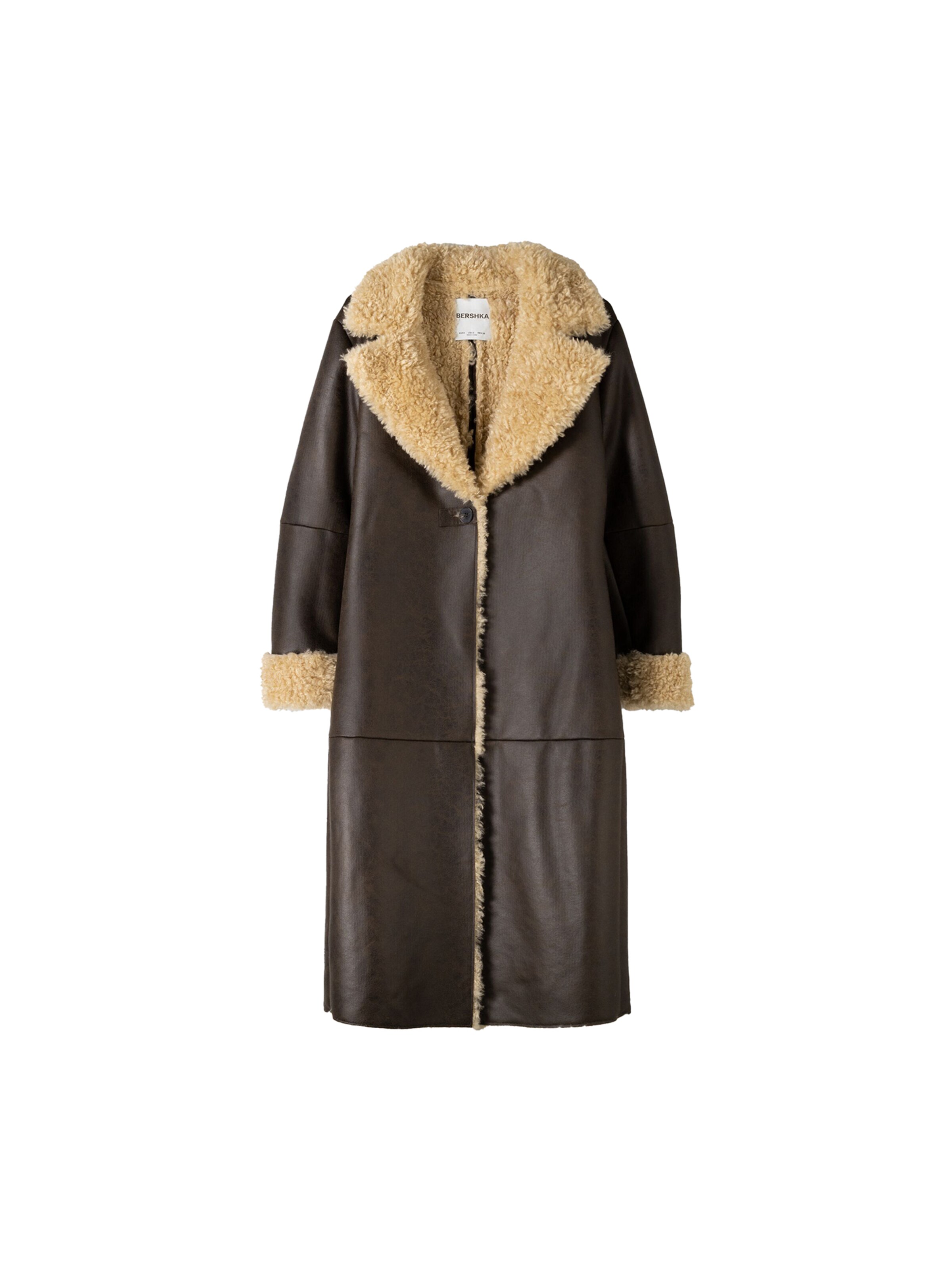 Bershka Övergångskappa i brun: framsida