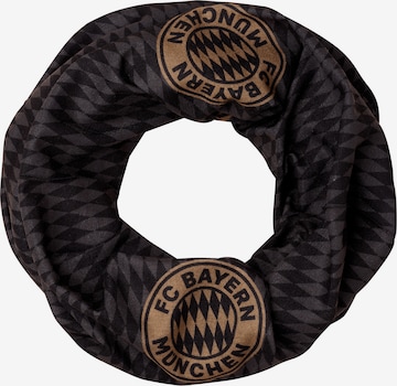 FC BAYERN MÜNCHEN Tube Scarf 'FC Bayern München' in Black: front